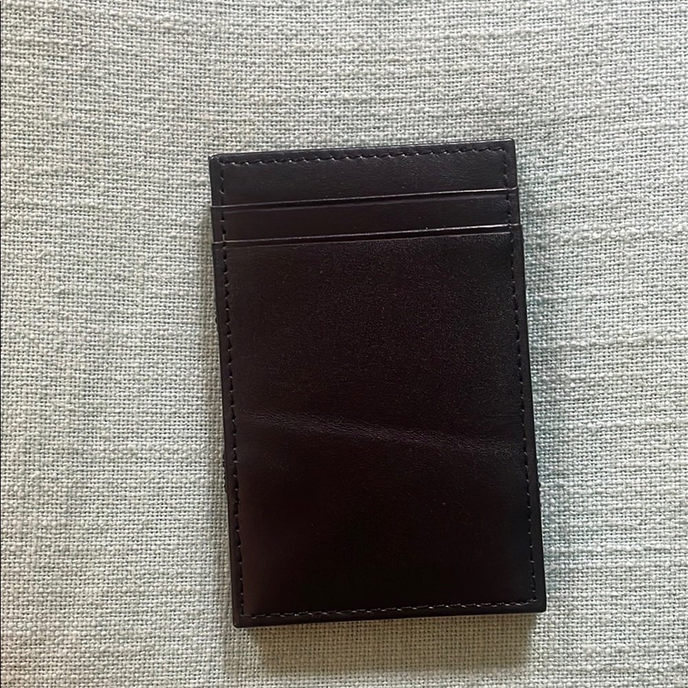 J.Crew Black Leather Card Holder